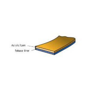 AS12Y0 - Acrylic Foam Tape (AFT) - 3mm, White, High Temperature