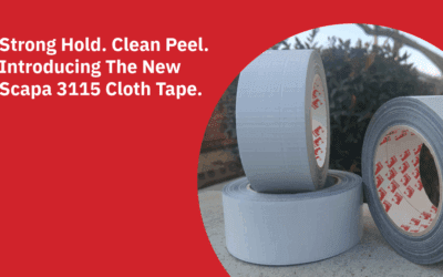 Strong Hold. Clean Peel. Introducing Scapa 3115 Cloth Tape for stucco applications. 